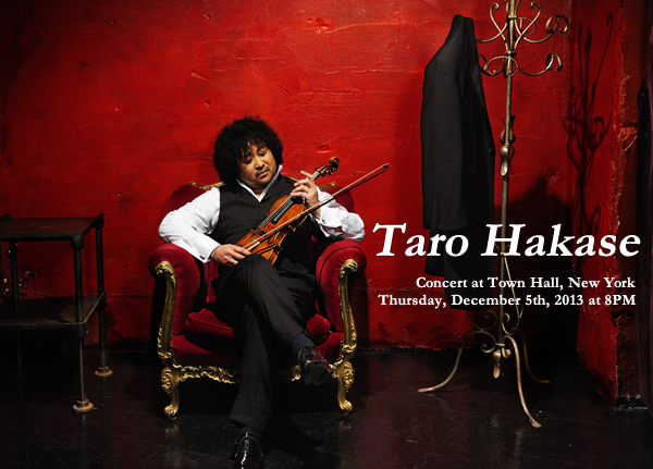 Taro Hakase Concert at Town Hall, New York: Thursday, Dec. 5, 2013